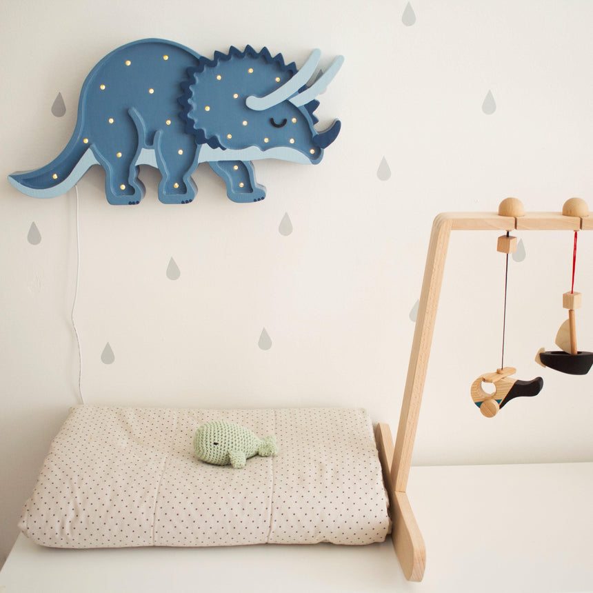 Little Lights: lampa dinozaur Dino Triceratops - Noski Noski