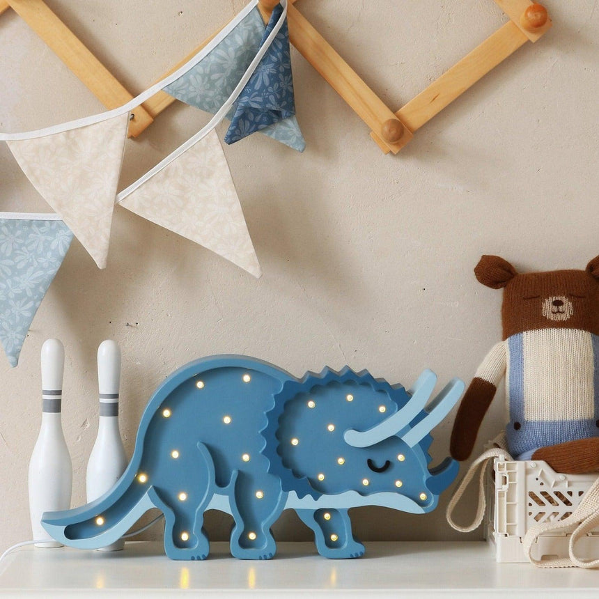 Little Lights: lampa dinozaur Dino Triceratops - Noski Noski