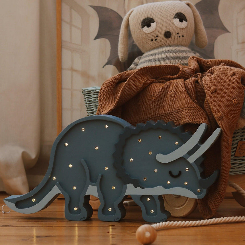 Little Lights: lampa dinozaur Dino Triceratops - Noski Noski