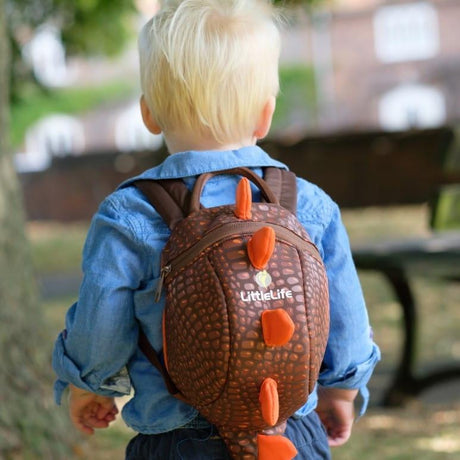 LittleLife: mały plecak Dinozaur Orange 1+ - Noski Noski