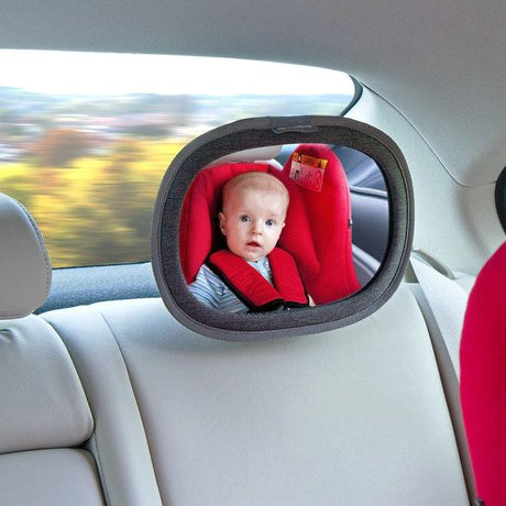 Lusterko samochodowe Littlelife, szerokokątne, do obserwacji dziecka w podróży, zapewnia doskonałą widoczność i bezpieczeństwo.