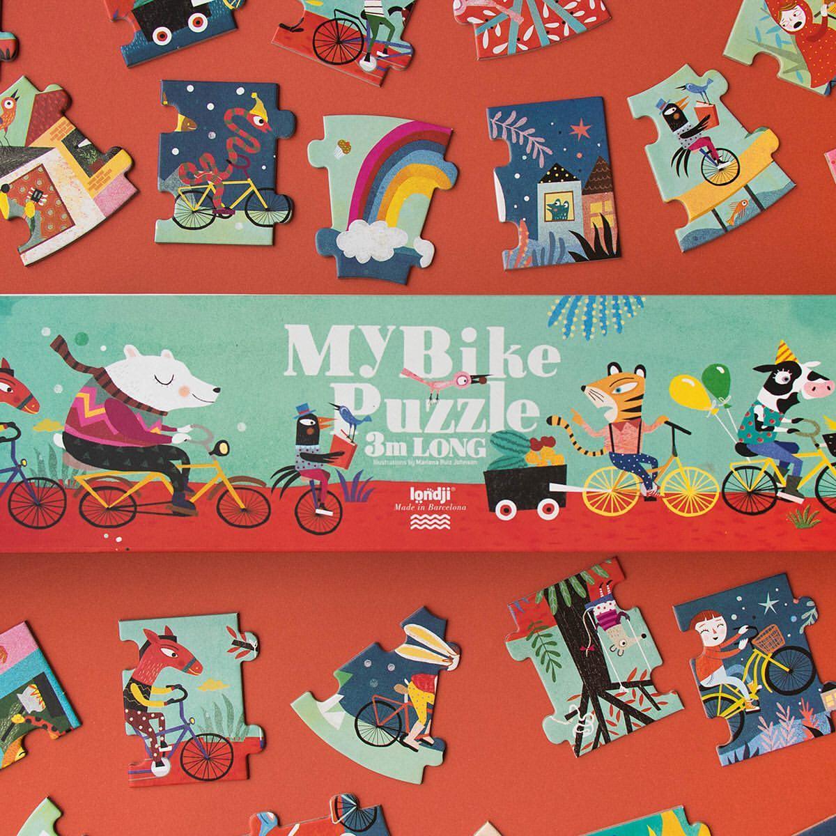 Londji: 3-metrowe puzzle My Bike 54 el. - Noski Noski