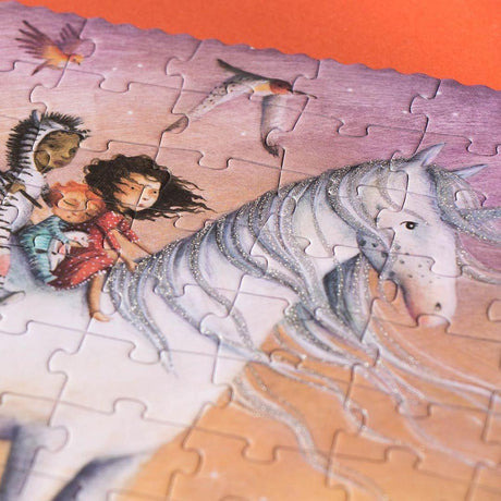 Londji: brokatowe puzzle jednorożec My Unicorn 350 el. - Noski Noski