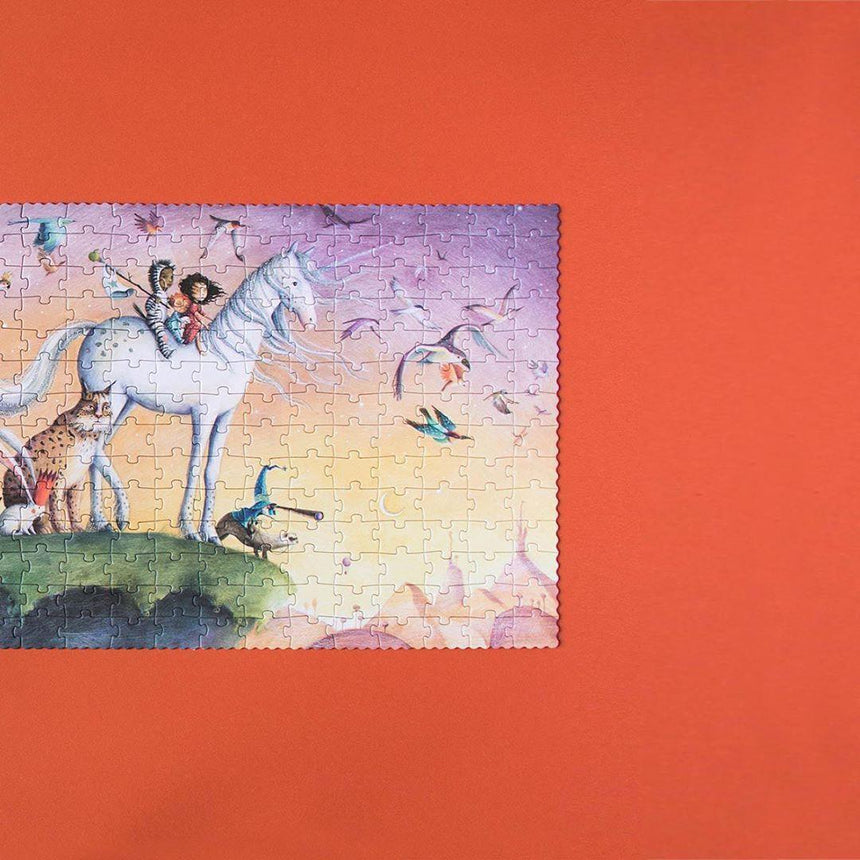 Londji: brokatowe puzzle jednorożec My Unicorn 350 el. - Noski Noski