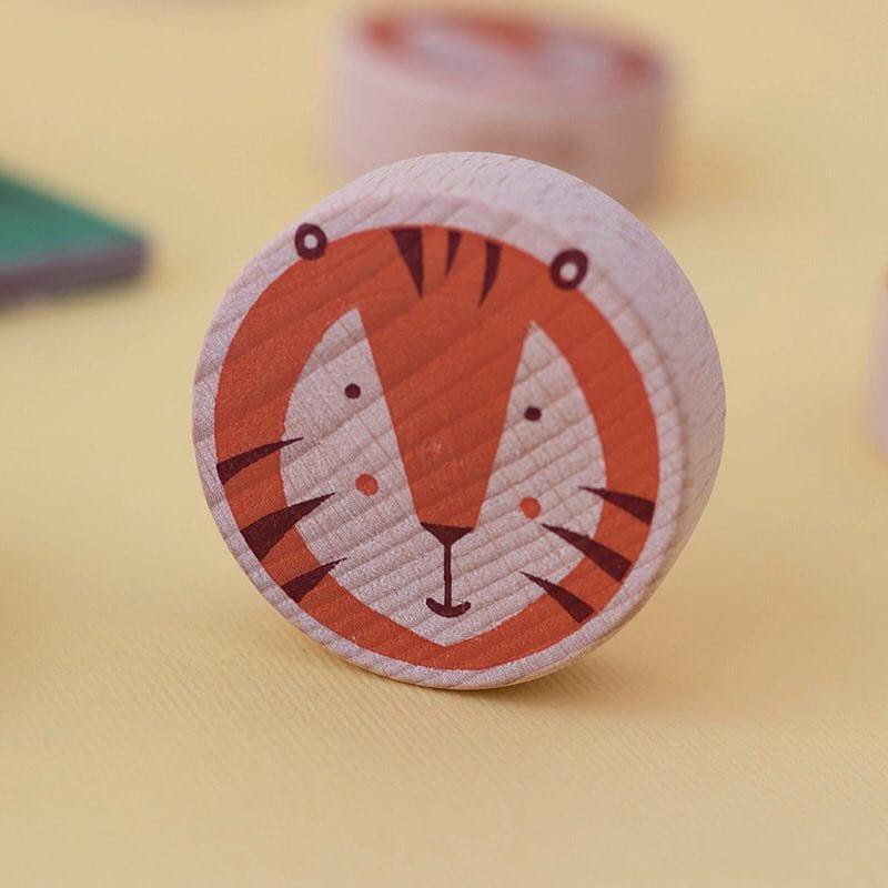 Londji: drewniana gra Tic Tac Toe Lion & Tiger - Noski Noski