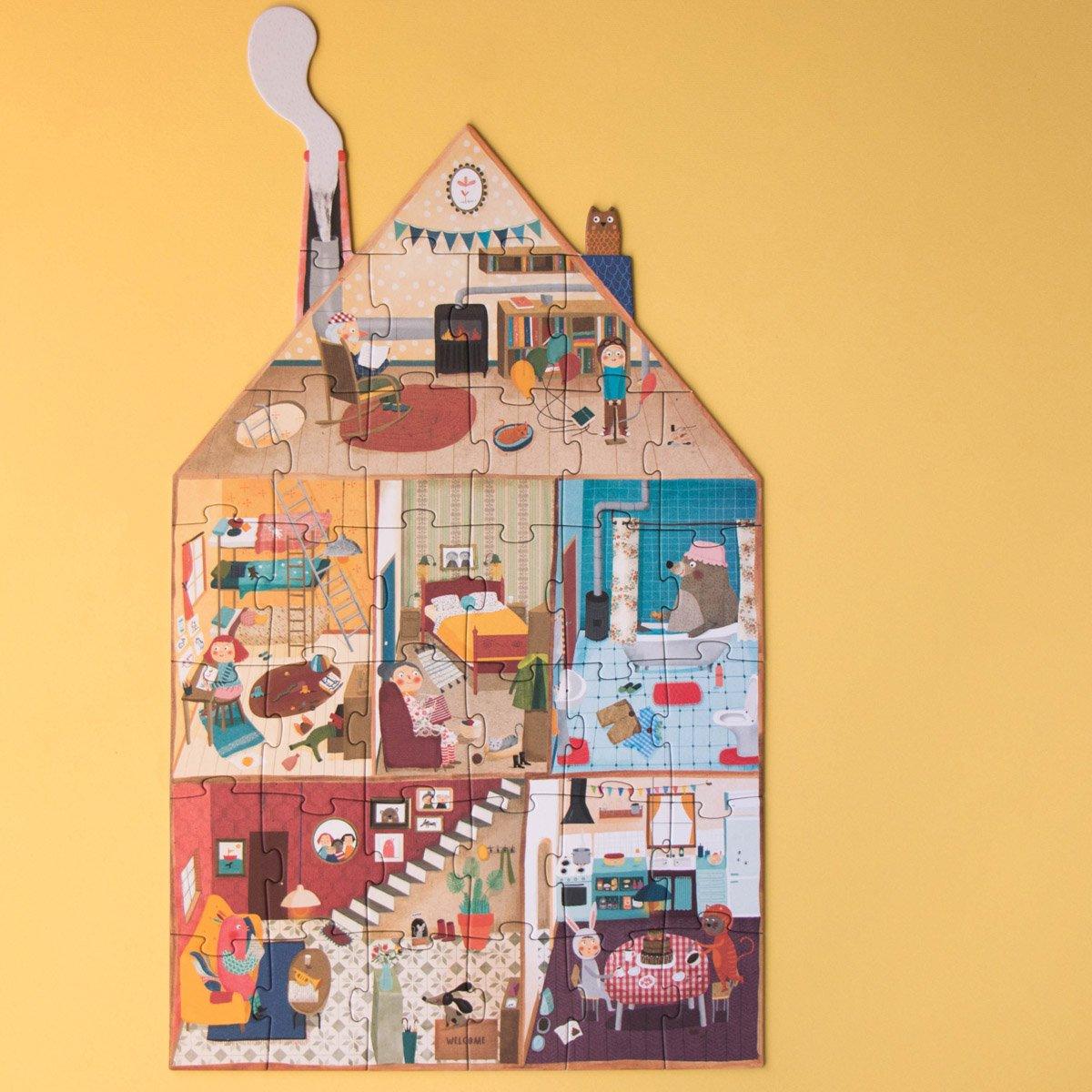 Londji: dwustronne puzzle dom Welcome To My Home - Noski Noski