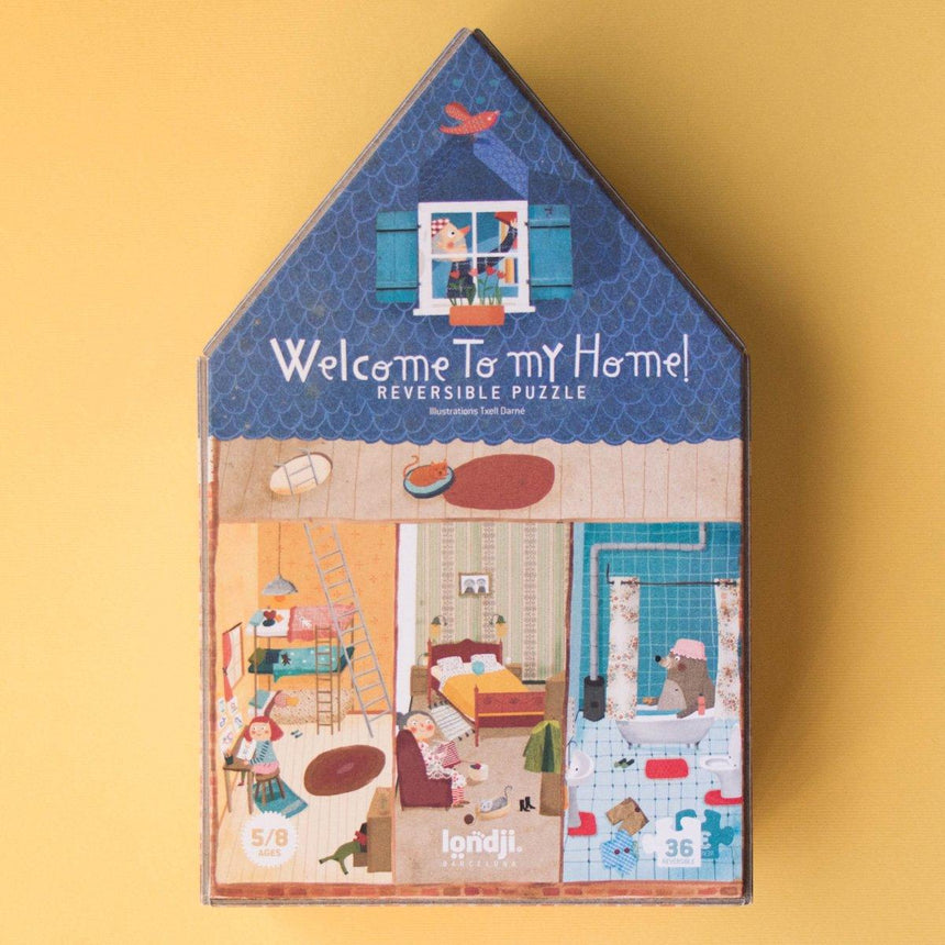 Londji: dwustronne puzzle dom Welcome To My Home - Noski Noski
