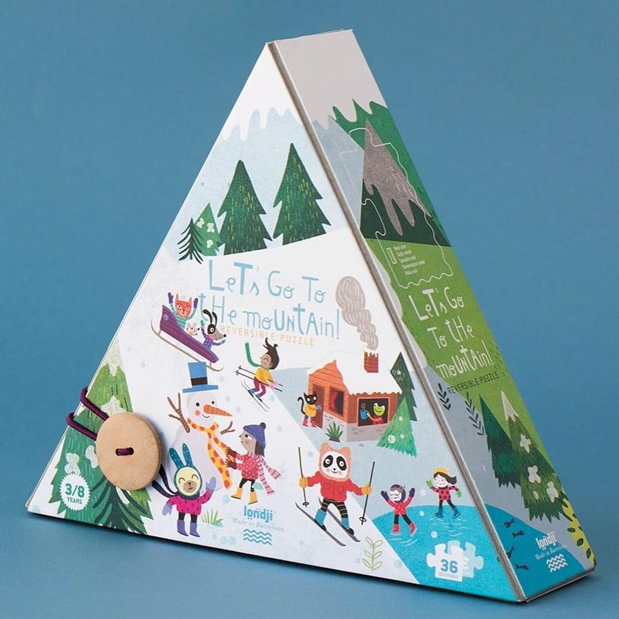 Londji: dwustronne puzzle Let's Go To The Mountain! 36 el. - Noski Noski