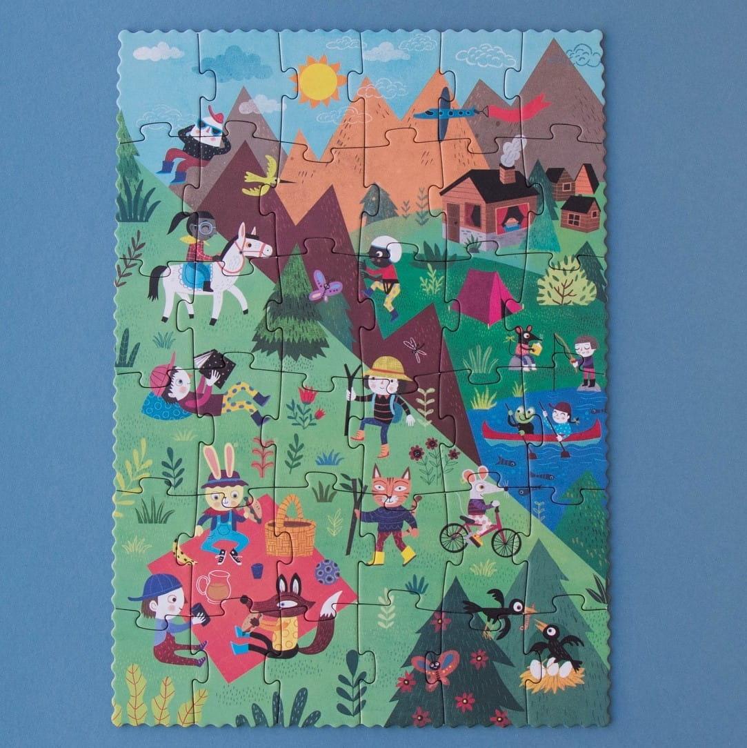 Londji: dwustronne puzzle Let's Go To The Mountain! 36 el. - Noski Noski