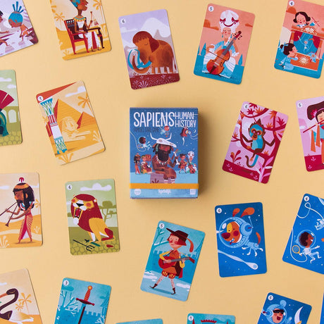 Karty do gry Londji Sapiens - gra karciana dla całej rodziny, która uczy historii człowieka i zapewnia świetną zabawę.