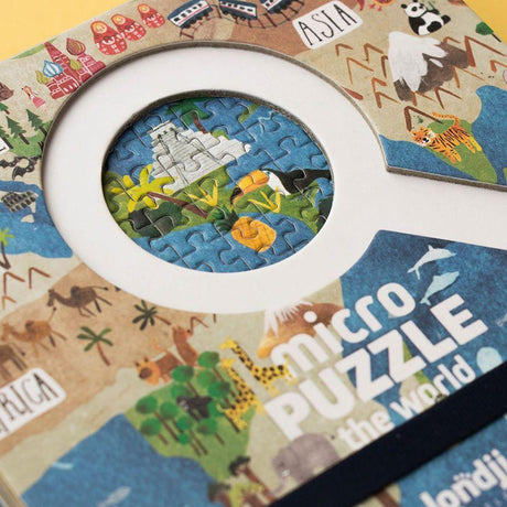 Puzzle mapa świata dla dzieci Discover The World, 600 elementów, idealne do podróży i odkrywania geograficznych ciekawostek.