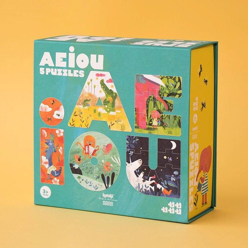 Londji: puzzle AEIOU - Noski Noski