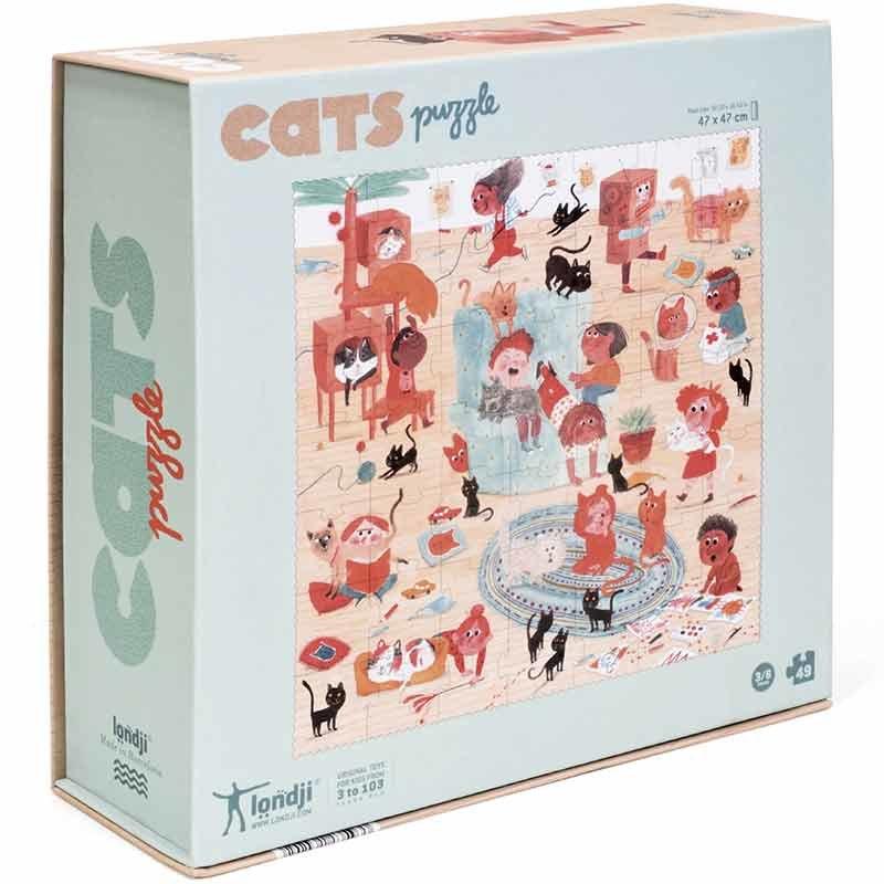 Londji: puzzle Cats 49 el. - Noski Noski