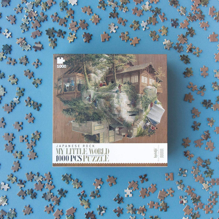 Puzzle 1000 elementów Londji Japanese Rock - orientalna sztuka, ekologiczne materiały, idealna układanka dla dorosłych i dzieci.