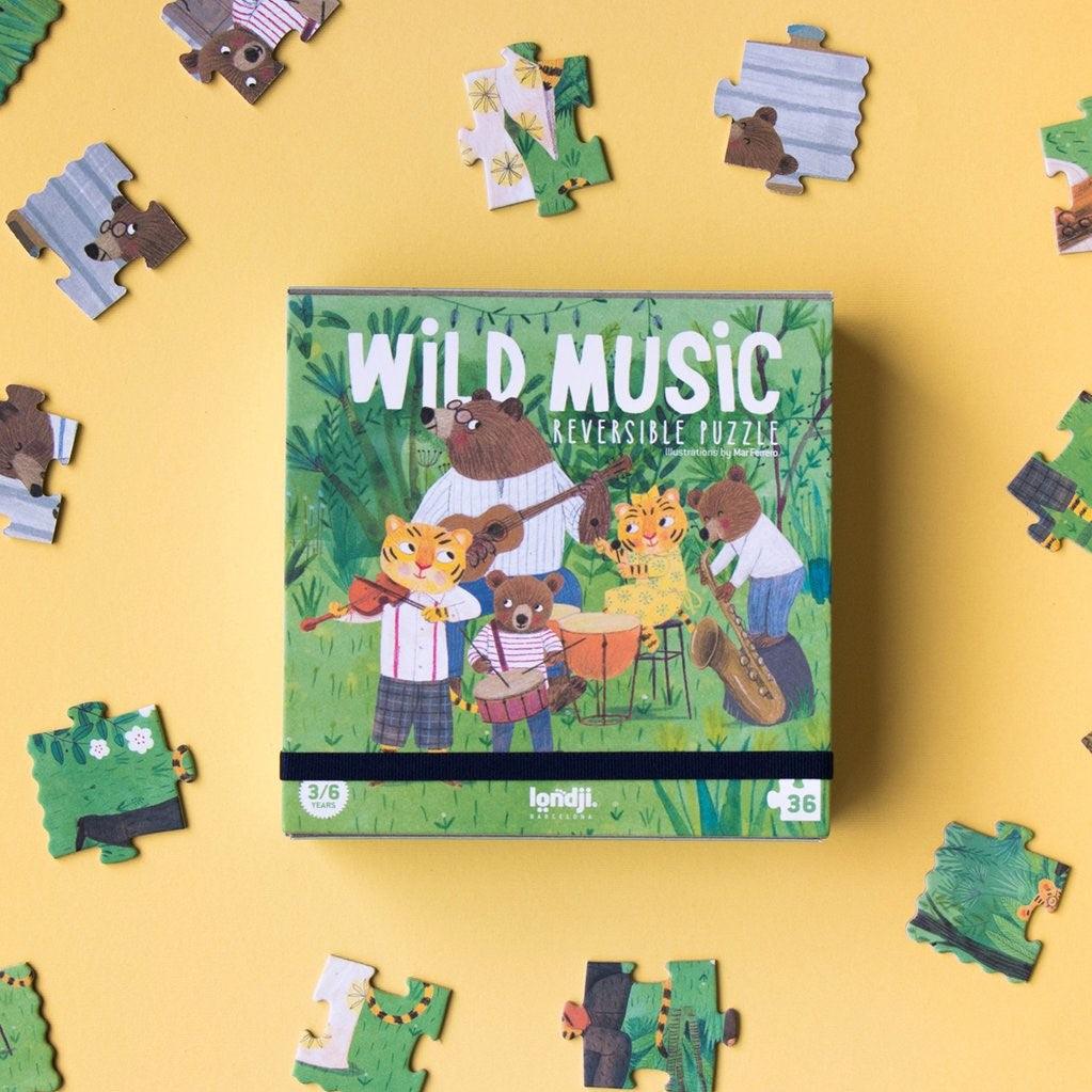 Londji: puzzle kieszonkowe dzika muzyka Wild Music - Noski Noski