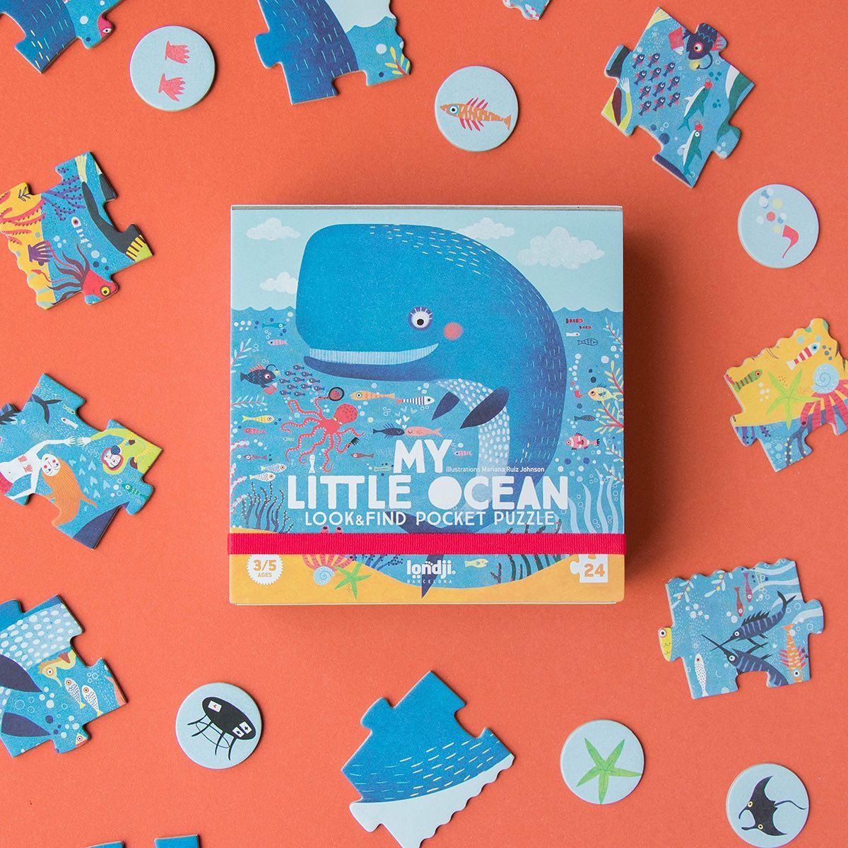 Londji: puzzle kieszonkowe Mój Mały Ocean - Noski Noski