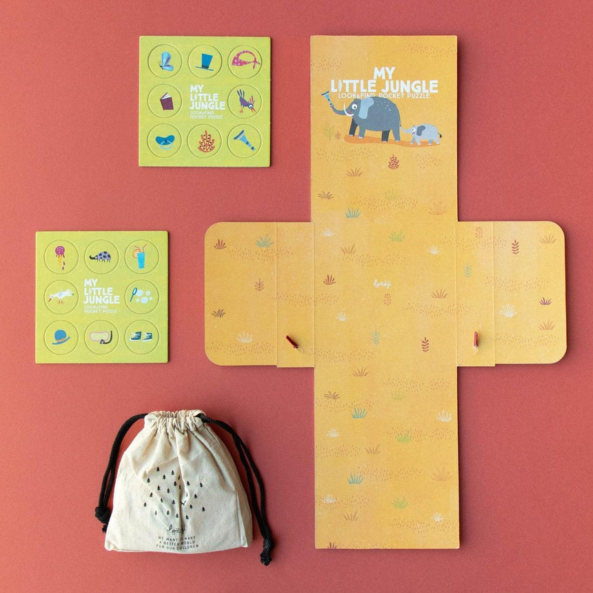 Londji: puzzle kieszonkowe Moja Mała Dżungla - Noski Noski