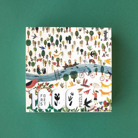 Puzzle 1000 Londji Las, pełna szczegółów ilustracja lasu, idealne puzzle dla dorosłych. Świetny na prezent!
