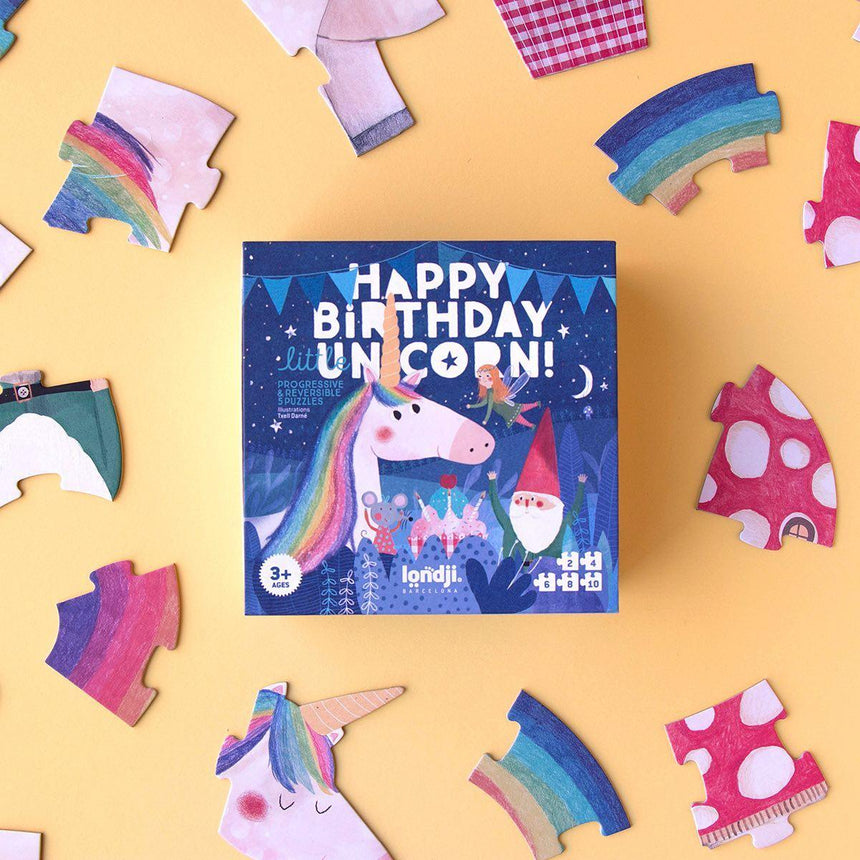 Londji: puzzle progresywne Happy Birthday Unicorn - Noski Noski