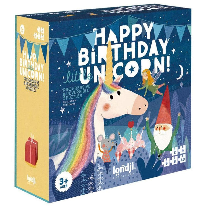 Londji: puzzle progresywne Happy Birthday Unicorn - Noski Noski