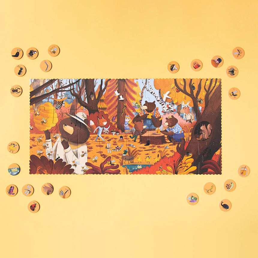 Londji: puzzle z grą obserwacyjną Bear's Forest - Noski Noski