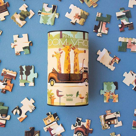 Londji: samochodowe puzzle Vroom Vroom 50 el. - Noski Noski