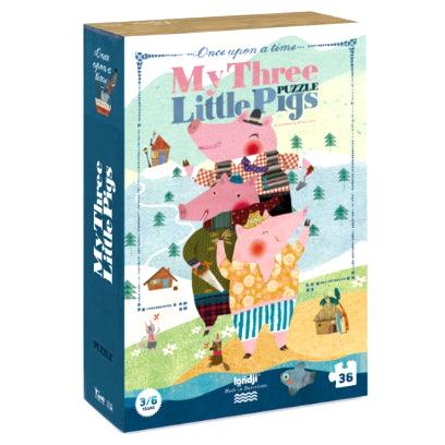 Londji: układanka My Three Little Pigs Puzzle 36 el. - Noski Noski