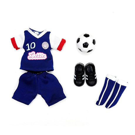 Lottie: ubranko dla lalki piłkarki Branksea United - Noski Noski