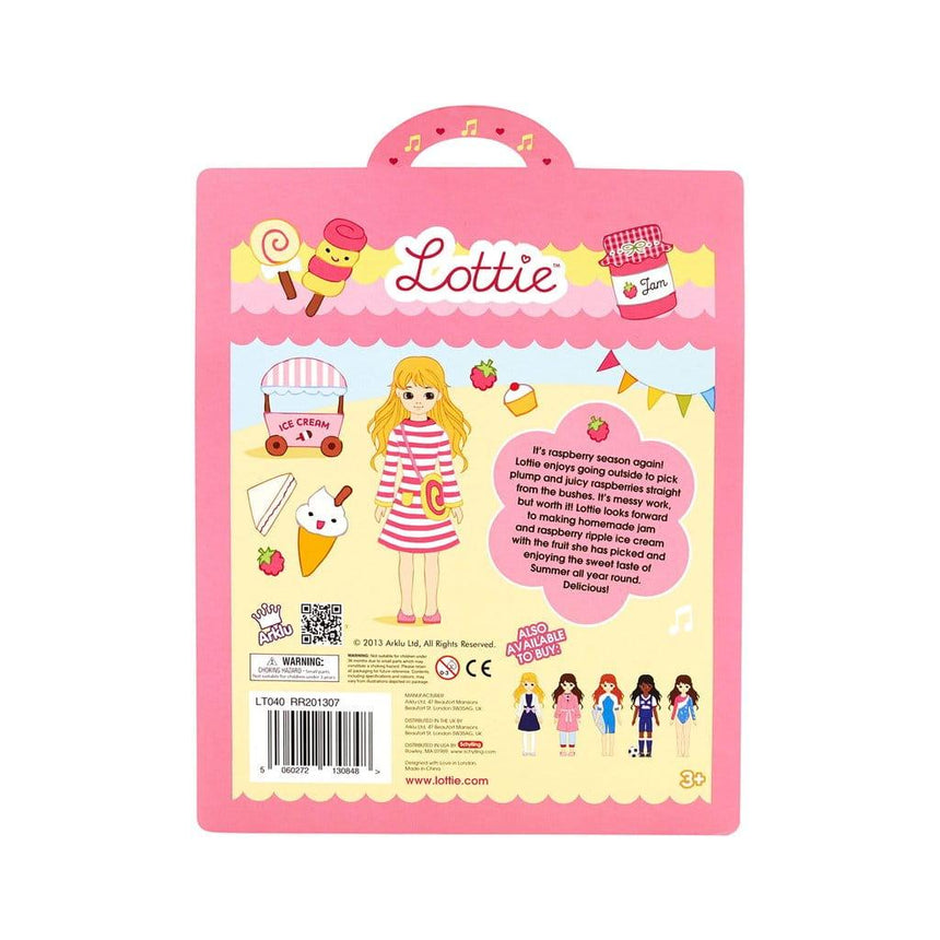 Lottie: ubranko dla lalki sukienka Rasberry Ripple - Noski Noski