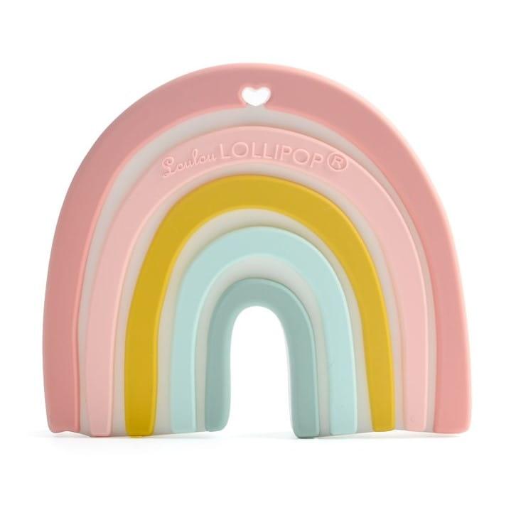 Loulou Lollipop: gryzak silikonowy tęcza Pastel Rainbow - Noski Noski