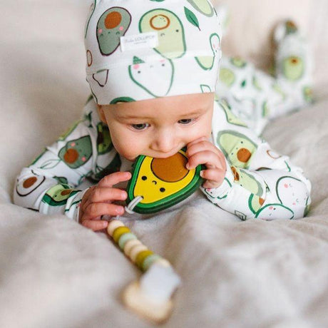 LouLou Lollipop: gryzak silikonowy z zawieszką Avocado - Noski Noski
