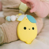 Loulou Lollipop: gryzak silikonowy z zawieszką cytryna Lemon - Noski Noski