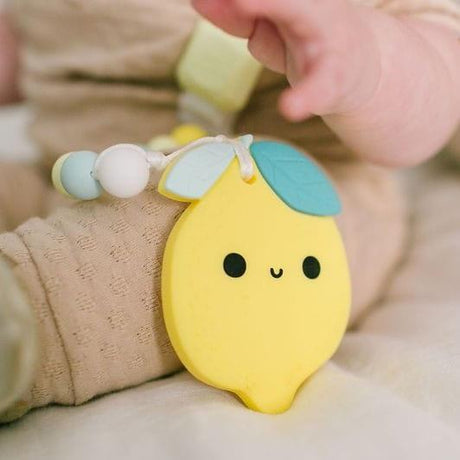 Loulou Lollipop: gryzak silikonowy z zawieszką cytryna Lemon - Noski Noski