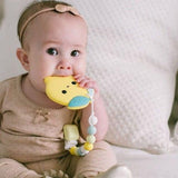Loulou Lollipop: gryzak silikonowy z zawieszką cytryna Lemon - Noski Noski