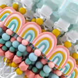Loulou Lollipop: silikonowa zawieszka do smoczka Darling Tęcza - Noski Noski