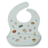 Loulou Lollipop: śliniak silikonowy we wzory Printed Bib - Noski Noski