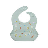 Loulou Lollipop: śliniak silikonowy we wzory Printed Bib - Noski Noski