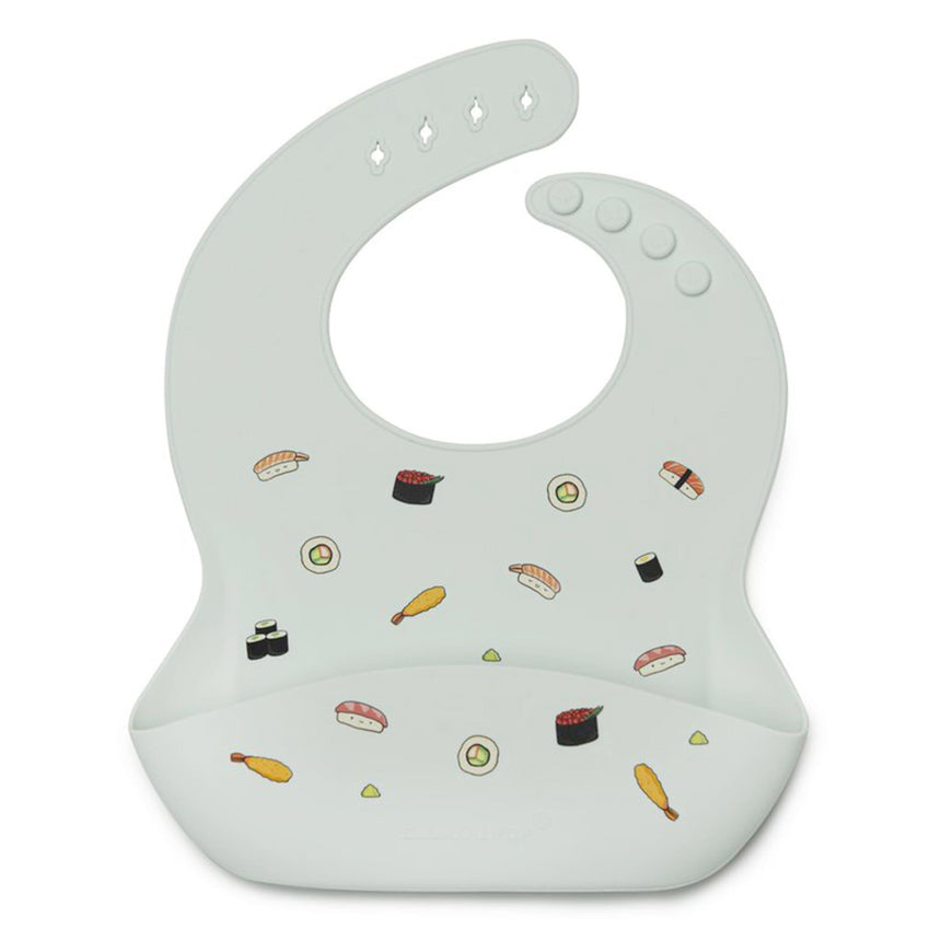 Loulou Lollipop: śliniak silikonowy we wzory Printed Bib - Noski Noski