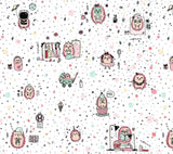 Lullalove: bawełniana pościel Jeże 100 x 135 cm - Noski Noski