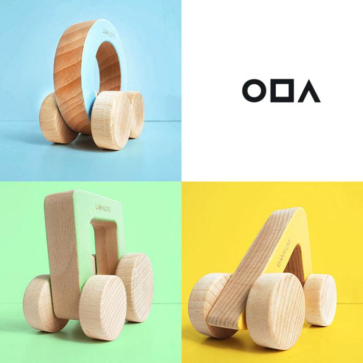 Lullalove: drewniane autko ODA - Noski Noski
