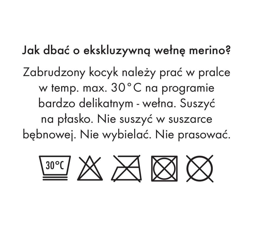 Lullalove: kocyk z wełny Merino Premium - Noski Noski