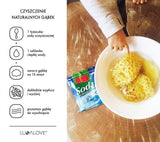 Lullalove: naturalna gąbka morska Honeycomb King Size - Noski Noski