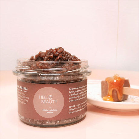 Lullalove: peeling solny do ciała czekolada z miodem Hello Beauty - Noski Noski