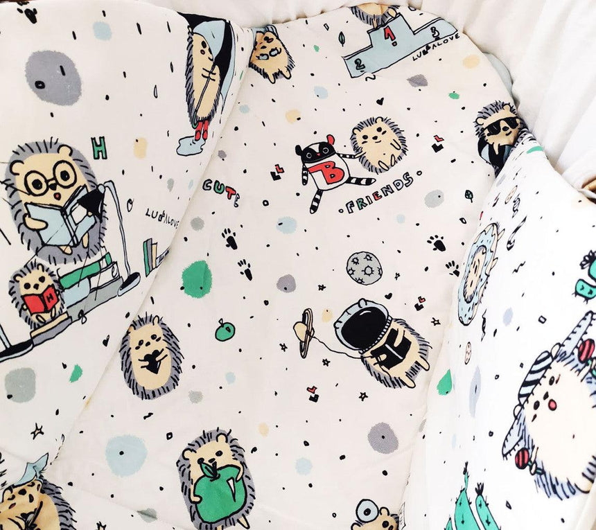 Lullalove: rożek niemowlęcy Jeże - Noski Noski
