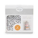 Lulujo: kocyk i czapeczka Hello World! Leopard - Noski Noski
