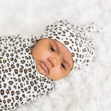 Lulujo: kocyk i czapeczka Hello World! Leopard - Noski Noski