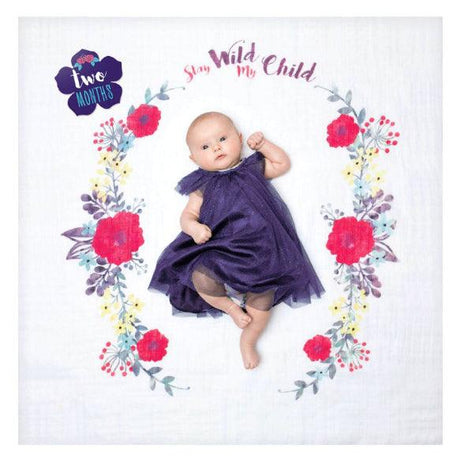 Lulujo: kocyk i karty do zdjęć Stay Wild My Child - Noski Noski
