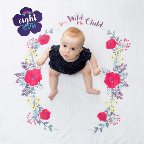 Lulujo: kocyk i karty do zdjęć Stay Wild My Child - Noski Noski