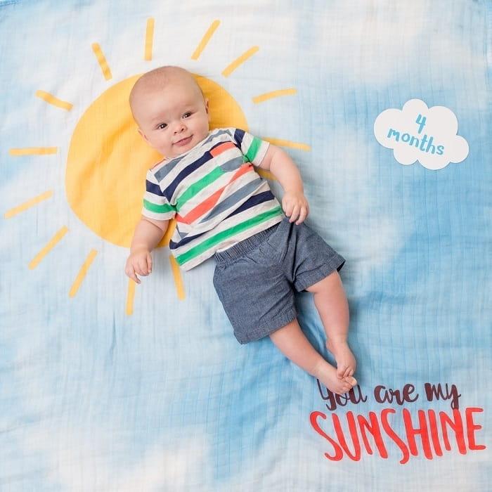 Lulujo: kocyk i karty do zdjęć You are My Sunshine - Noski Noski