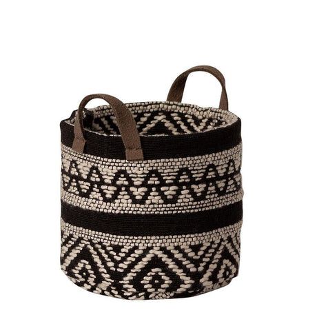 Maileg: czarny koszyk Miniature Basket - Noski Noski